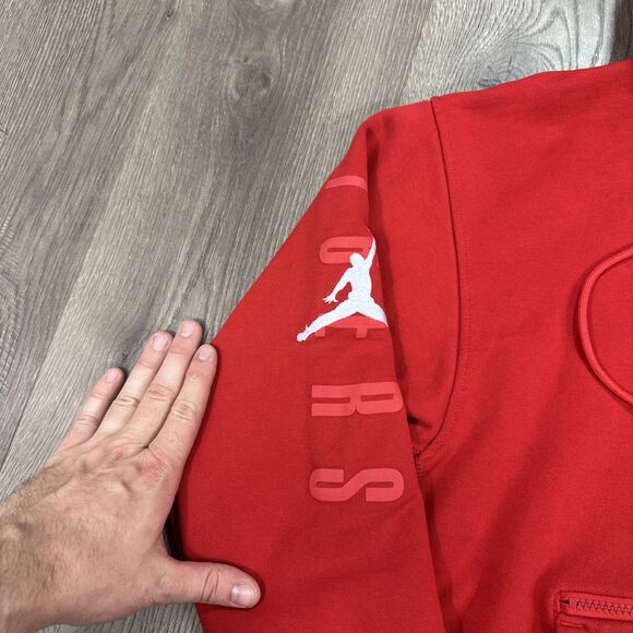 Air Jordan Philadelphia 76ers Courtside Hoodie Red Statement Edition Men's SZ XL - Picture 4 of 7